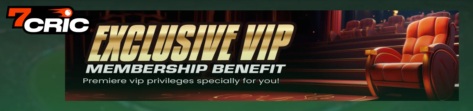 VIP program for Pakistani players 7Cric