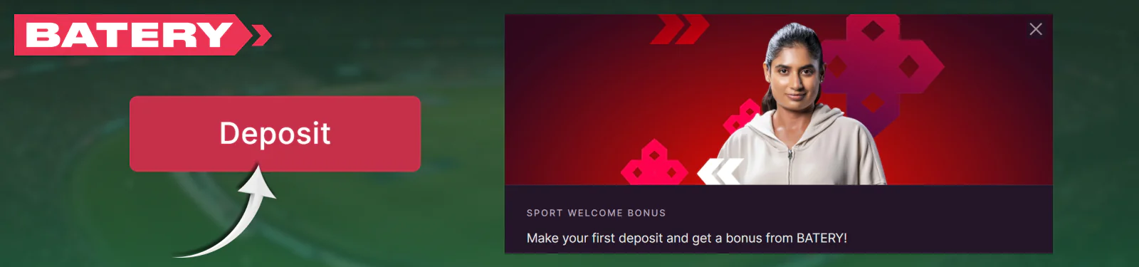 Batery PK Registration Bonus