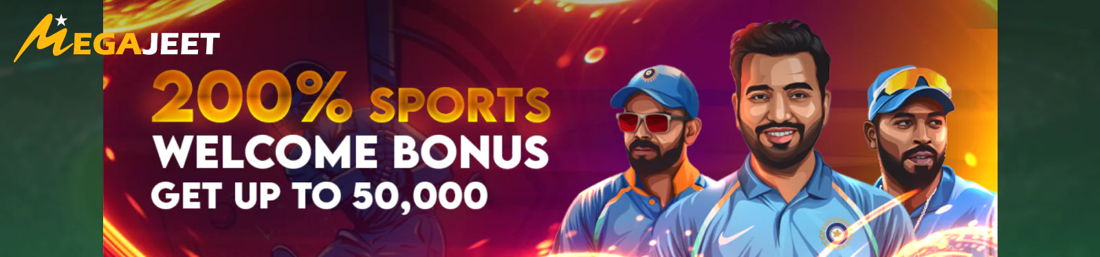 Megajeet PK Registration Bonus