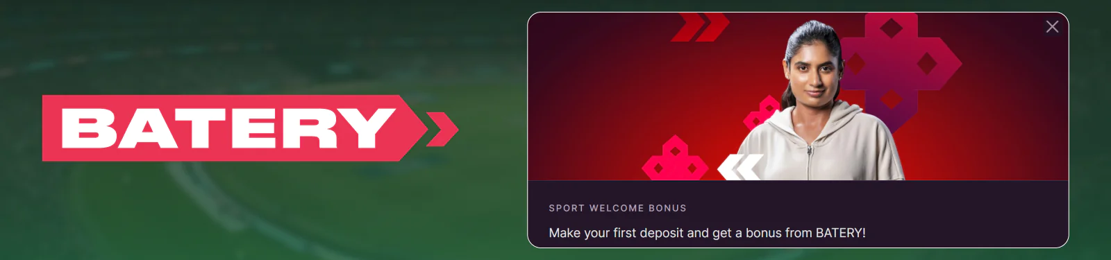 Batery Pakistan Welcome Bonus