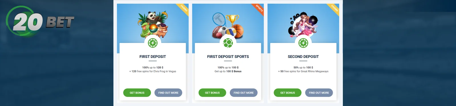 20Bet Registration Bonus