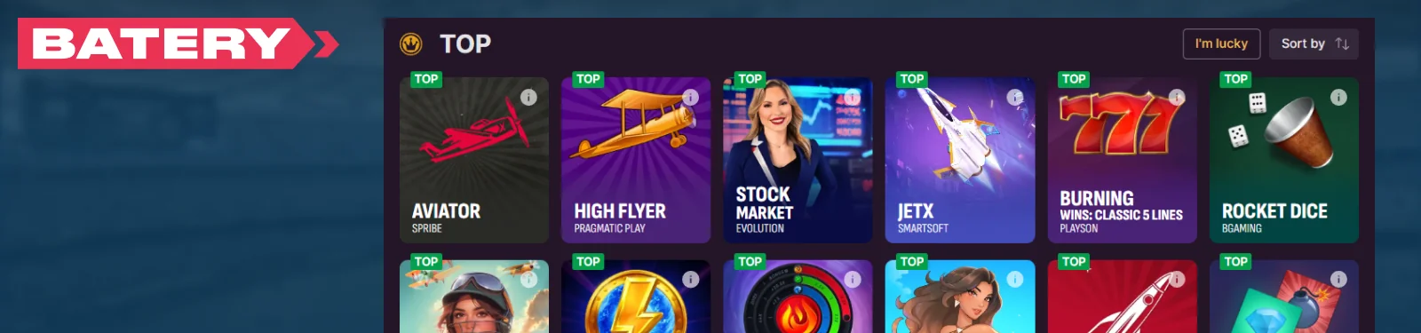 Batery Casino section