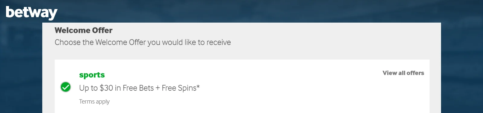 Betway Registration Bonus