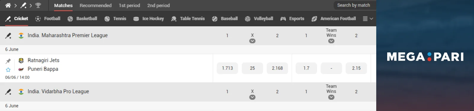 Megapari Bookmaker Review on MyLegalBookie
