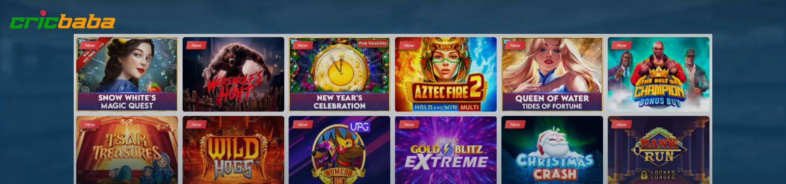 CricBaba Casino section