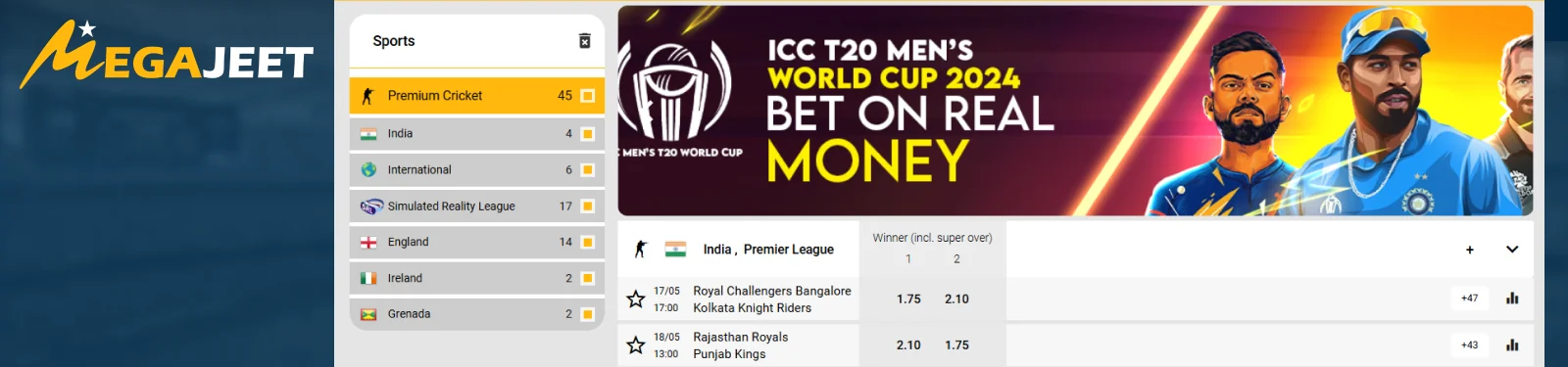 Megajeet Sports Betting Guide