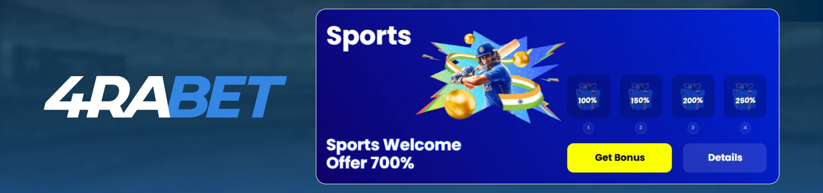 4rabet Welcome Bonus