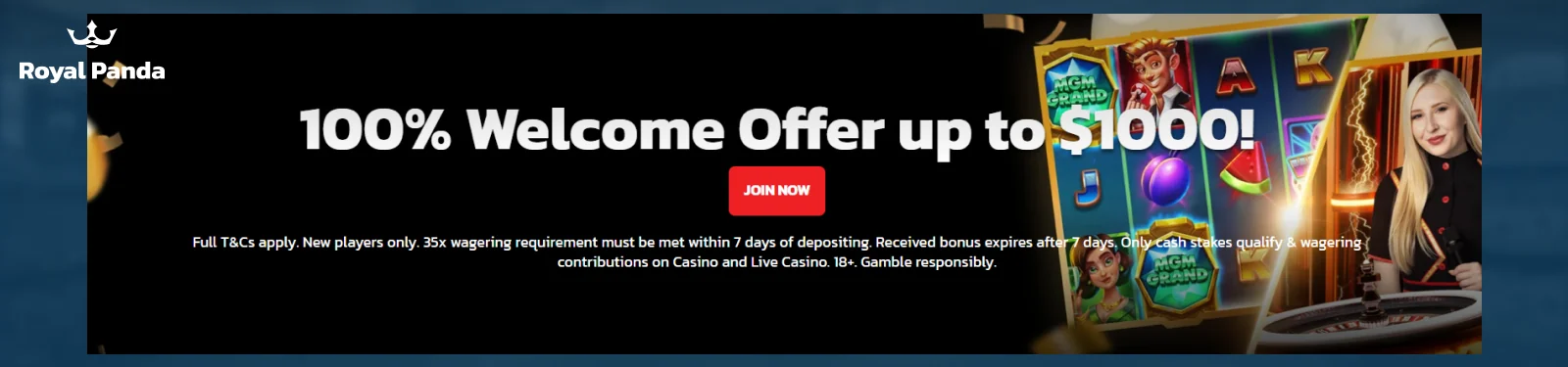 Royal Panda Registration Bonus