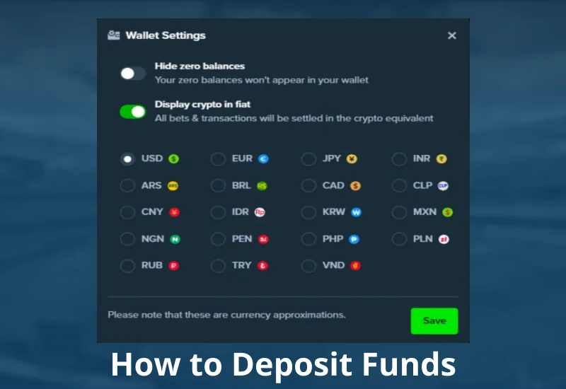 Recharge method on Stake