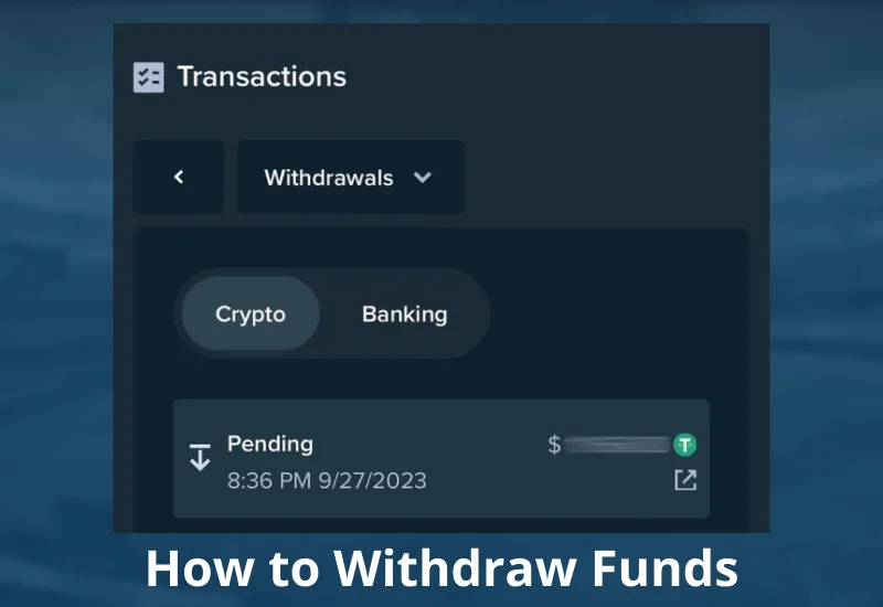 Withdrawal method on Stake