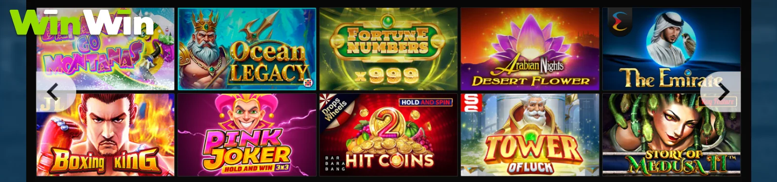 WinWinBet Casino section